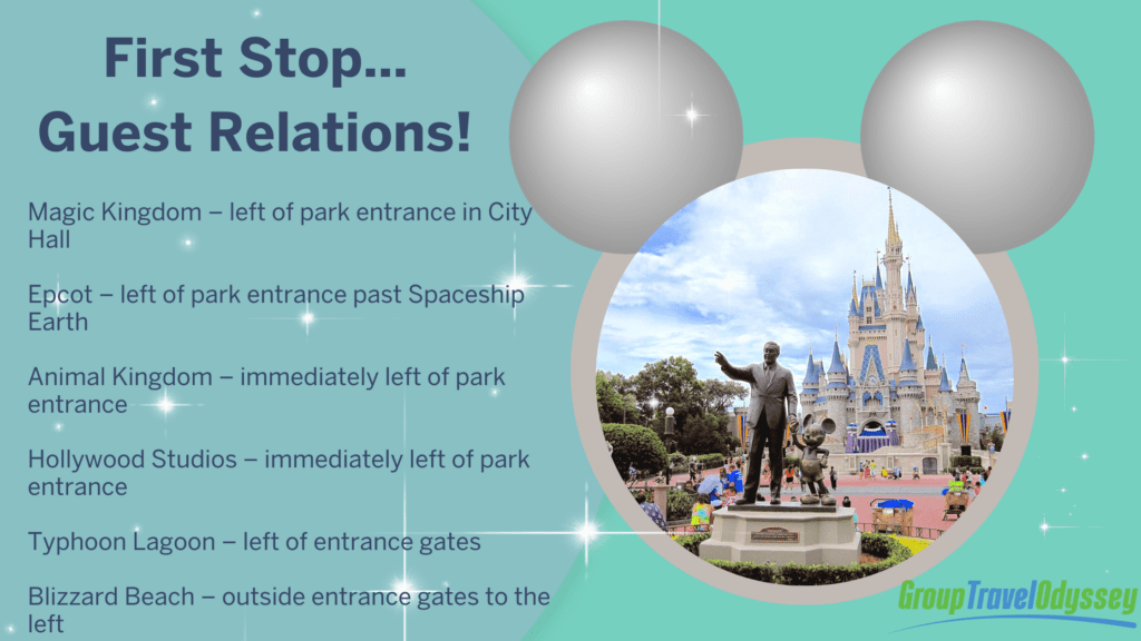 Disney Guest Relations Locations