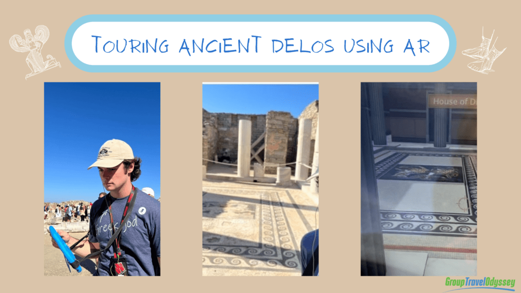 Touring Delos using AR